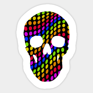 Hippie Skull 2 Sticker